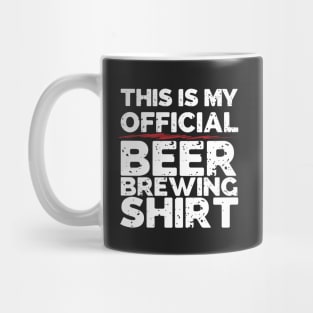 This Is My Official Beer Brewing Shirt Mug